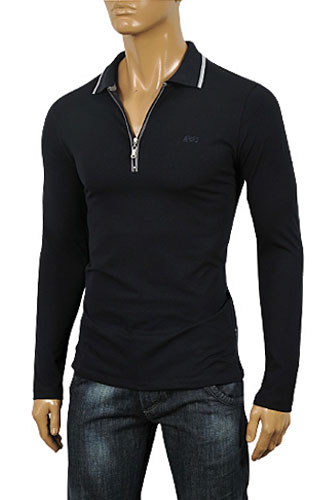 black diagonal gradient crewneck sweatshirt
