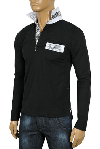 HUGO BOSS Men's Polo Style Long Sleeve Shirt #23 - Click Image to Close
