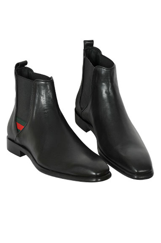 gucci leather boots men