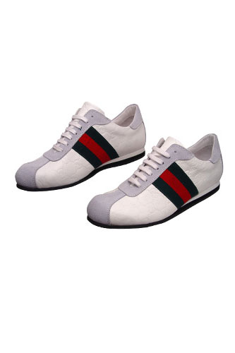 GUCCI Mens Leather Sneakers Shoes #151 - Click Image to Close