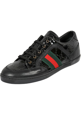 GUCCI Men's Leather Sneakers Shoes #225 - Click Image to Close