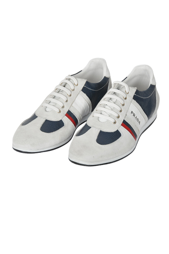 PRADA Men's Leather Sneaker Shoes #247 - Click Image to Close