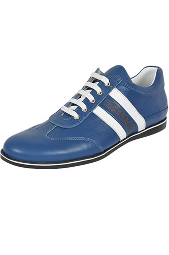 VERSACE Men's Leather Sneakers Shoes #227 - Click Image to Close