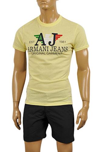 ARMANI JEANS Men's Cotton T-Shirt #106 - Click Image to Close