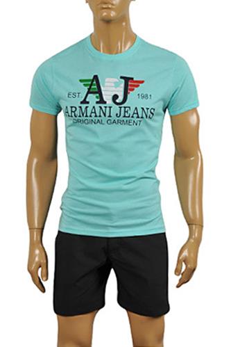 ARMANI JEANS Men's Cotton T-Shirt #107 - Click Image to Close