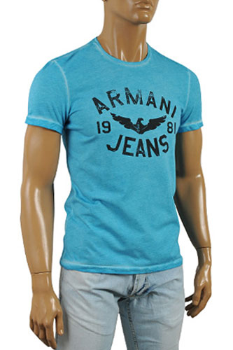 ARMANI JEANS Men's Crewneck Short Sleeve Tee #82 - Click Image to Close