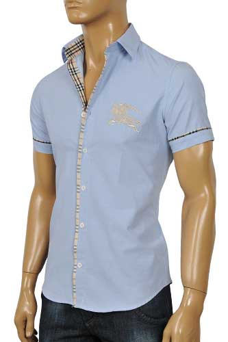 BURBERRY Men's Short Sleeve Shirt #29 - Click Image to Close