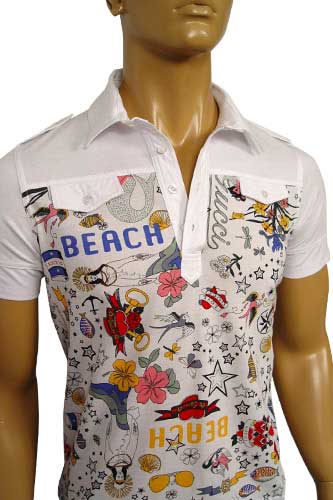 gucci multi print shirt