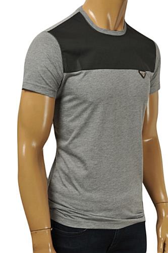 PRADA Men's Short Sleeve Fitted Tee #91 - Click Image to Close