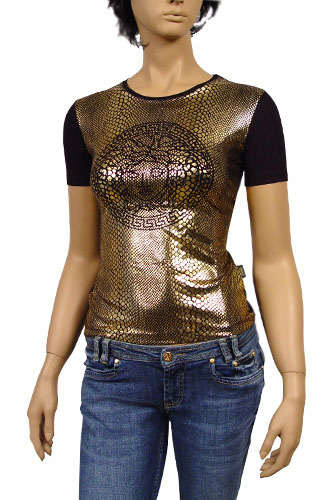 VERSACE Ladies Short Sleeve Top #33 - Click Image to Close