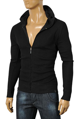 EMPORIO ARMANI JEANS Men's Zip Up Hooded Sweater #150 - Click Image to Close