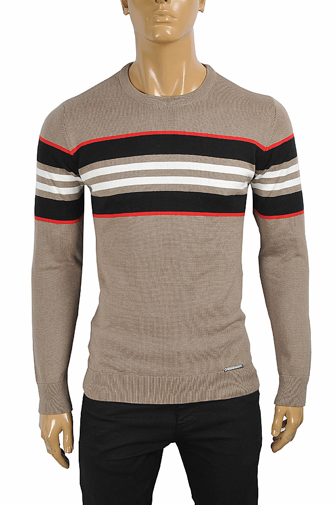 burberry crew neck sweater mens