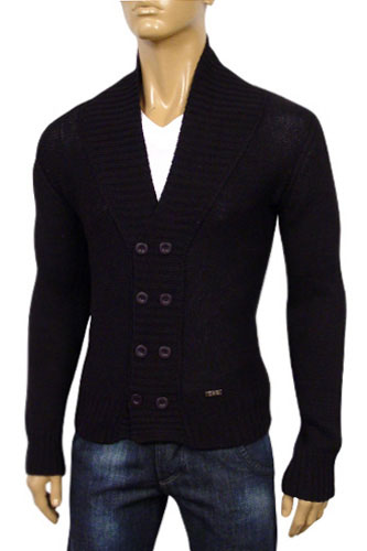 DOLCE & GABBANA Mens Knit Button Up Sweater, #183 - Click Image to Close