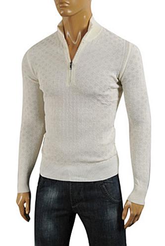 DOLCE & GABBANA Men's Knit Fitted Zip Sweater #226 - Click Image to Close