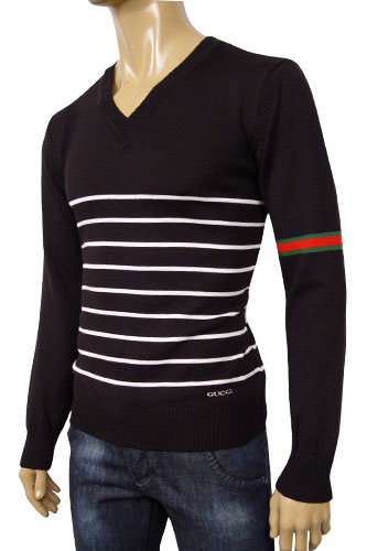 GUCCI Mens V-Neck Fitted Sweater #30 - Click Image to Close