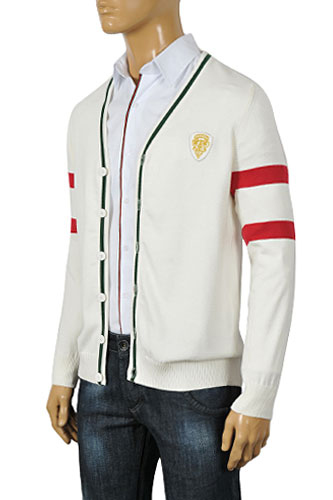 GUCCI Men's V-Neck Button Up Sweater #56 - Click Image to Close