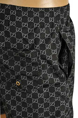 mens black gucci shorts