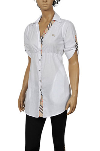 BURBERRY Ladies Button Up Shirt #104 - Click Image to Close