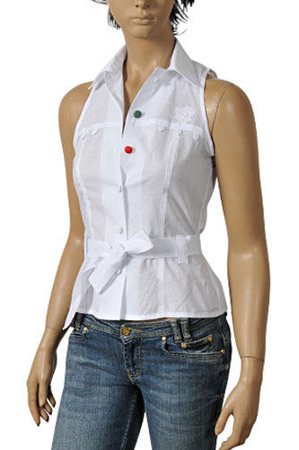 GUCCI Ladies' Sleeveless Shirt #245 - Click Image to Close