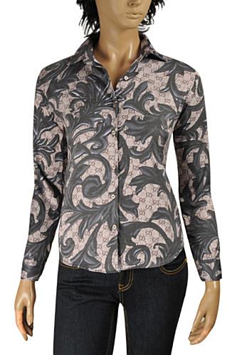 GUCCI Ladies' Button Up Dress Shirt #342 - Click Image to Close