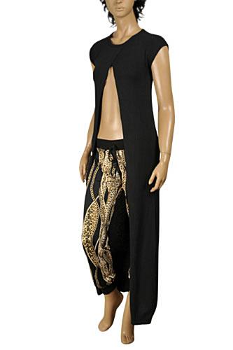ROBERTO CAVALLI long sleeveless knitted dress/cover with opening - Click Image to Close