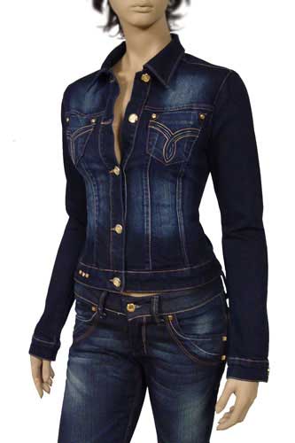 VERSACE Lady's Fitted Jeans Jacket #15 - Click Image to Close