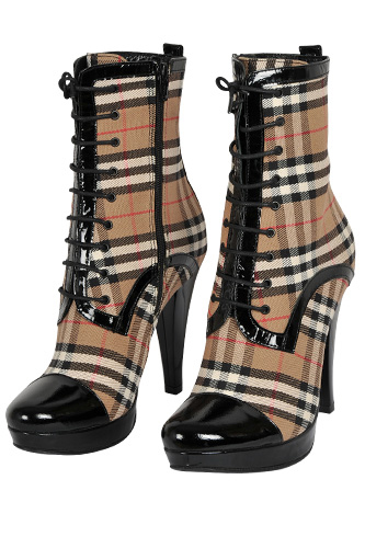 BURBERRY Ladies High-Heel Platform Boots #275 - Click Image to Close