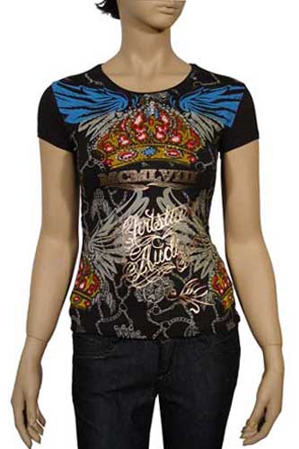 CHRISTIAN AUDIGIER Multi Print Lady's Top #72 - Click Image to Close
