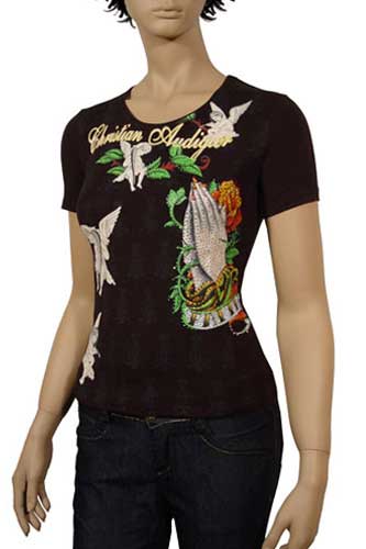 CHRISTIAN AUDIGIER Multi Print Lady's Top #73 - Click Image to Close
