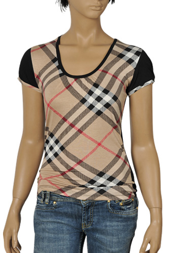 BURBERRY Ladies Short Sleeve Tee #47 - Click Image to Close