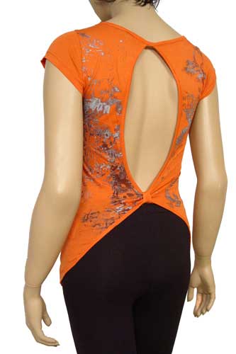 GUCCI Ladies Open Back Short Sleeve Top #26 - Click Image to Close