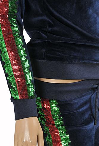 navy blue gucci tracksuit